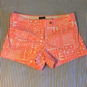 J. Crew city fit stretch printed summer shorts
